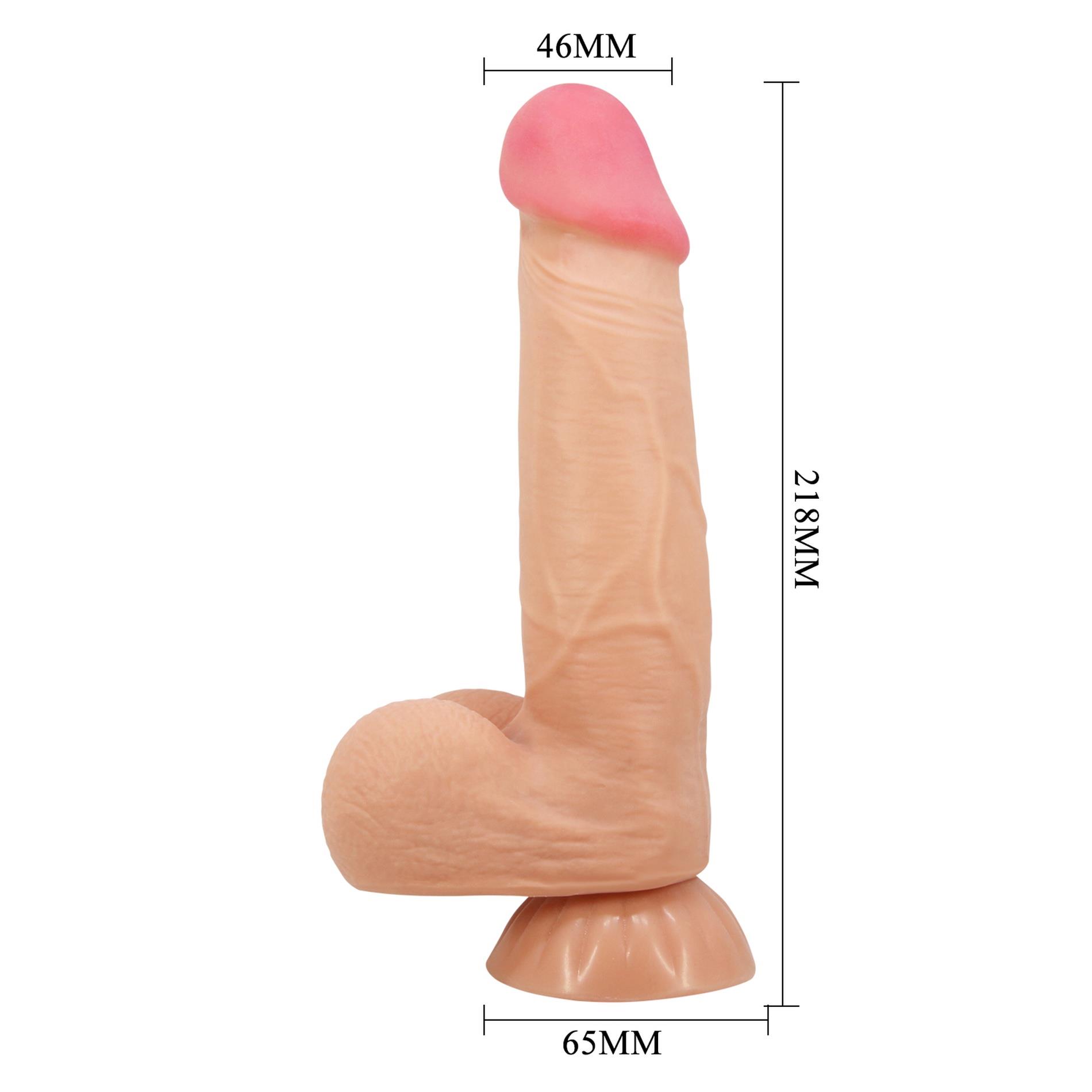 Dildo Sliding Skin 8,5'' – ruchoma „skóra” i przyssawka — zdjęcie 10