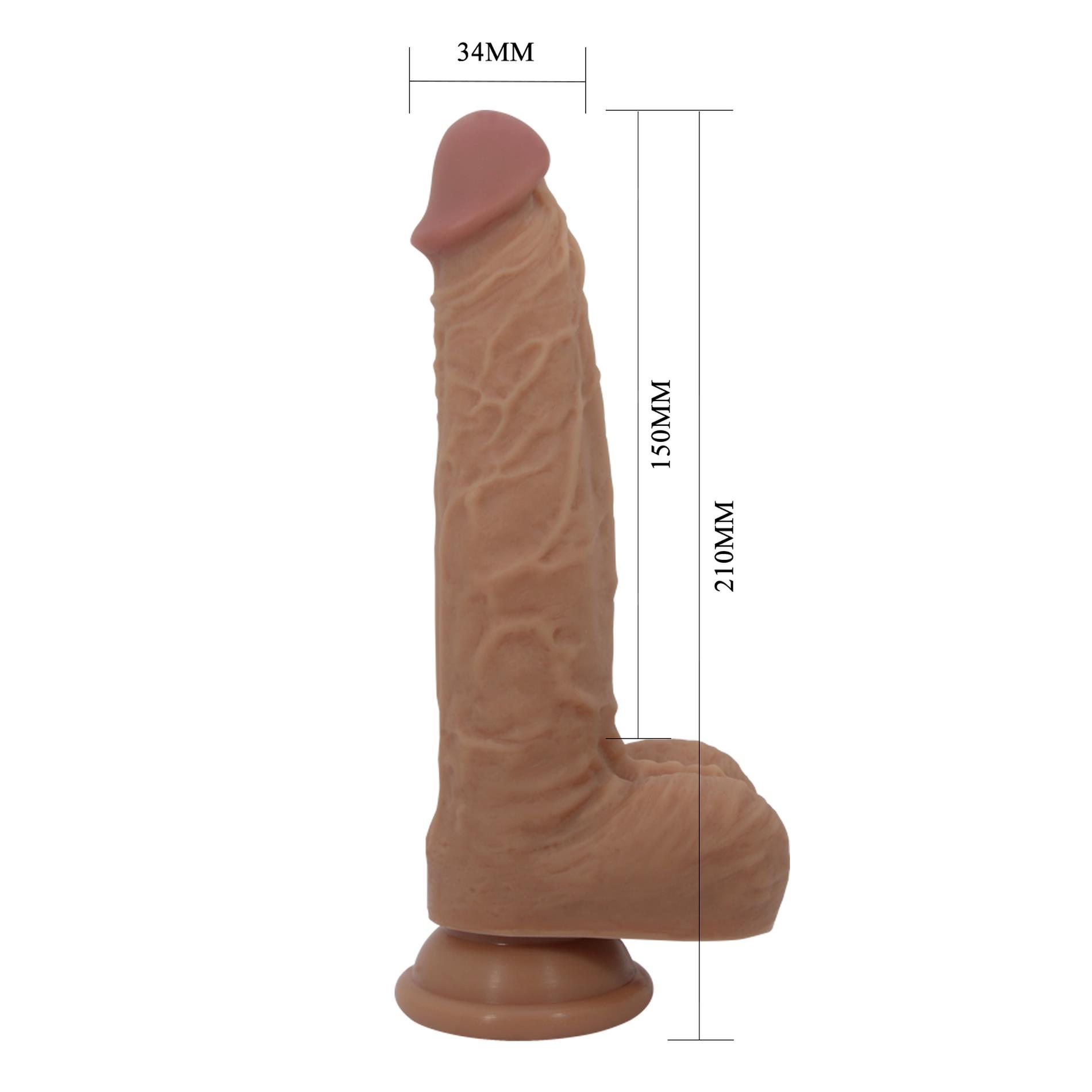 Wibrator realistyczny Jonathan 8,3'' – thrusting, pilot — zdjęcie 9