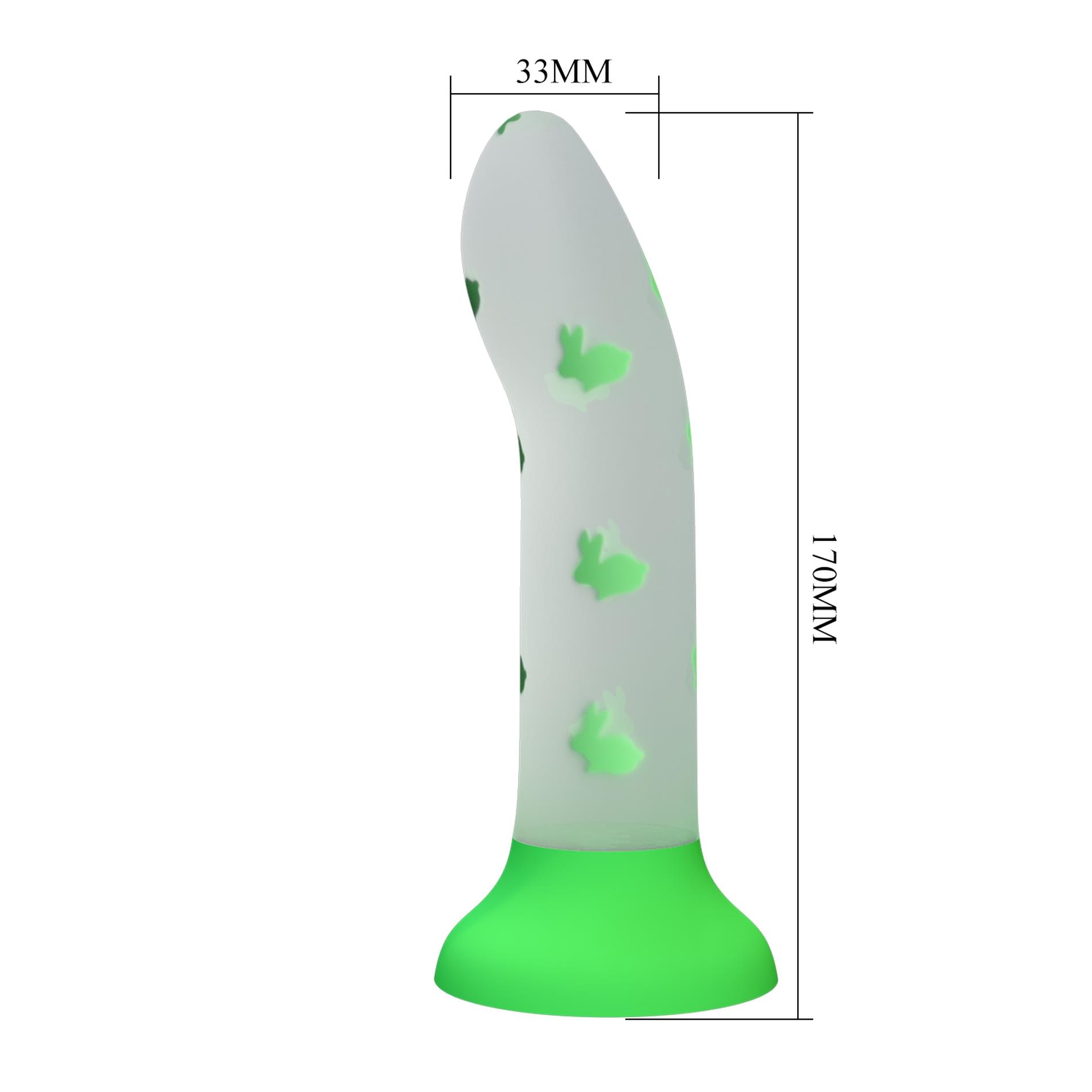 Dildo Romantic Rendezvous – świecące, z przyssawką — zdjęcie 7