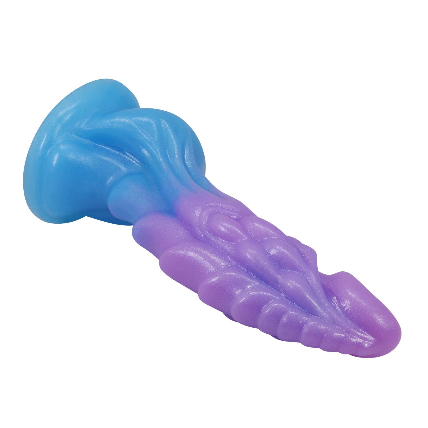 Dildo Atlanteans 19 cm – silikon, przyssawka, rzeźbione fale — zdjęcie 7