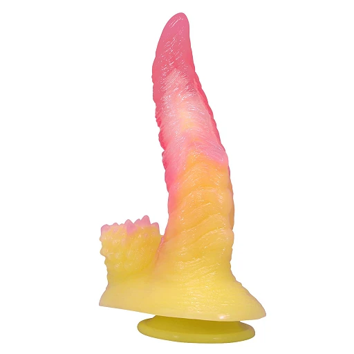 Dildo Flamebeast Rippled Monster – 22,5 cm, silikon, przyssawka — zdjęcie 4