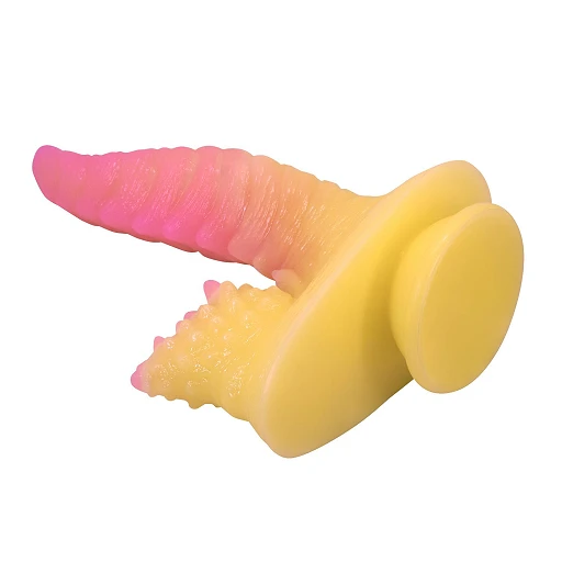 Dildo Flamebeast Rippled Monster – 22,5 cm, silikon, przyssawka — zdjęcie 5