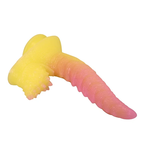 Dildo Flamebeast Rippled Monster – 22,5 cm, silikon, przyssawka — zdjęcie 6