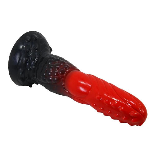 Dildo Fire Dragon – 24,5 cm, pofalowane, silikon — zdjęcie 7