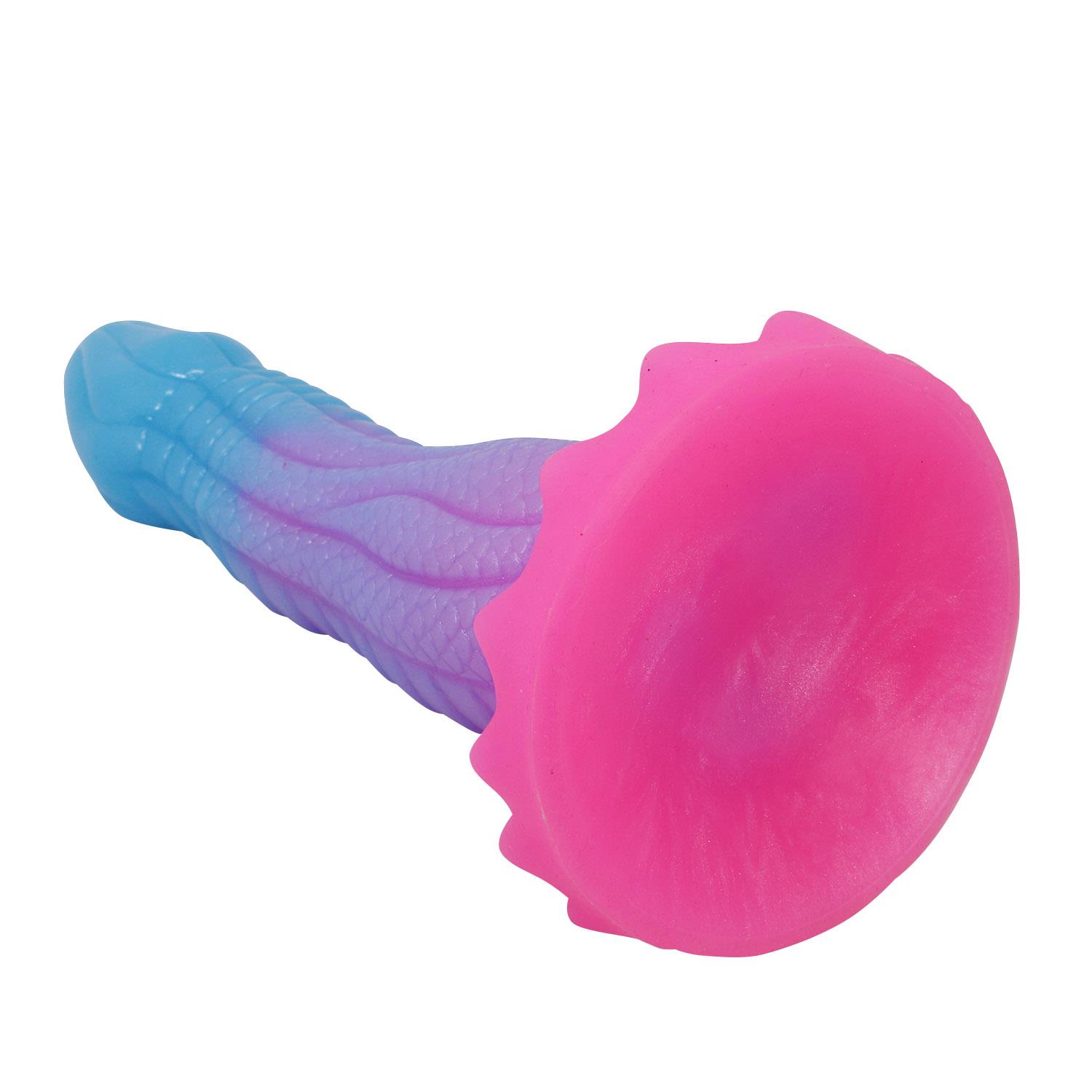 Dildo Void Python – 20,5 cm, silikon, karbowana faktura — zdjęcie 6