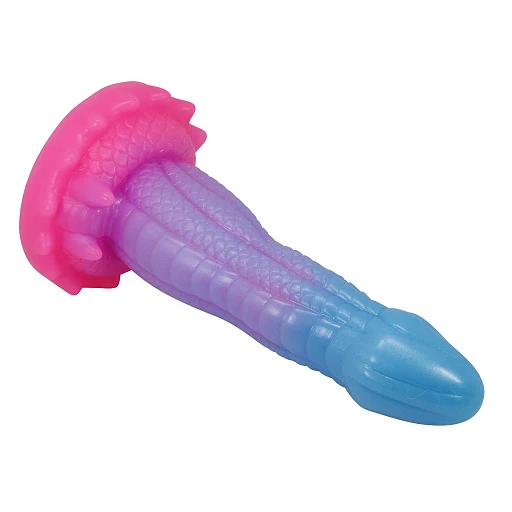 Dildo Void Python – 20,5 cm, silikon, karbowana faktura — zdjęcie 7
