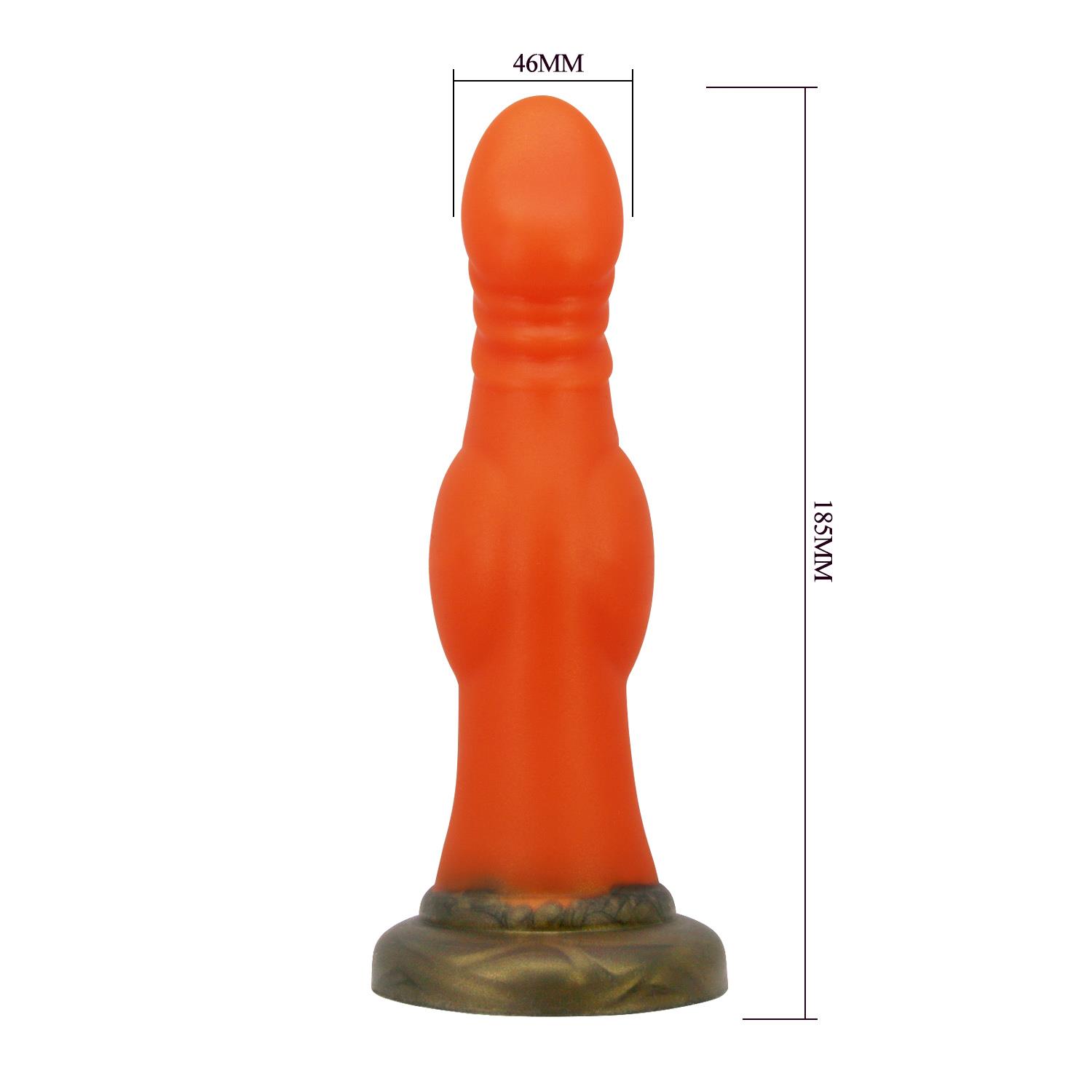 Dildo Blazeheart Charger – żłobkowane, 18,5 cm — zdjęcie 7