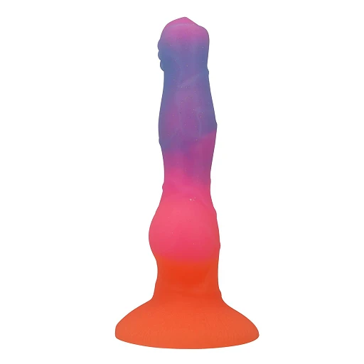 Dildo Hercules 21,5 cm – silikonowe, żłobione, z przyssawką — zdjęcie 3