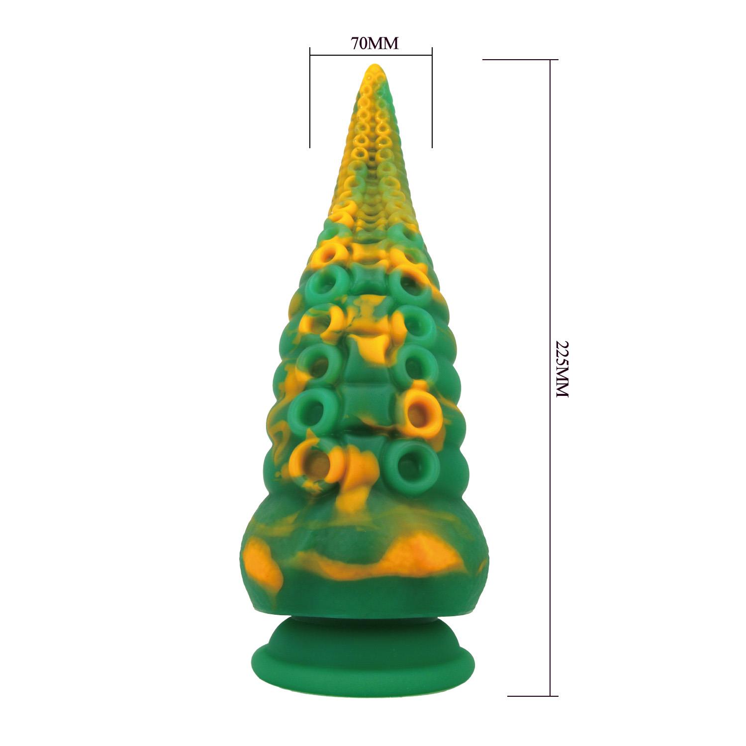 Dildo Abyssal Colossus – 22,5 cm, silikon, przyssawka — zdjęcie 7