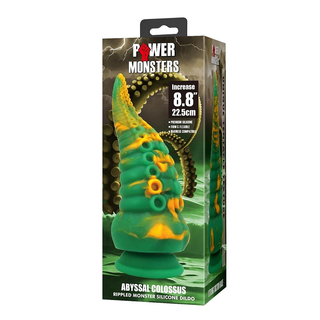 Dildo Abyssal Colossus – 22,5 cm, silikon, przyssawka — zdjęcie 8