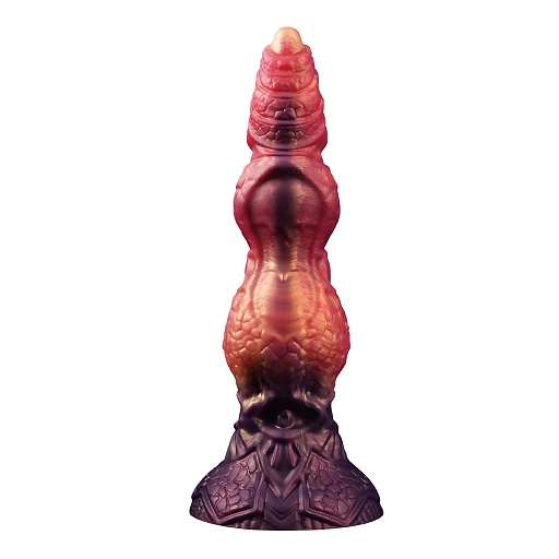 Dildo Savage Beastlord – 24 cm, silikon, falowana faktura — zdjęcie 4