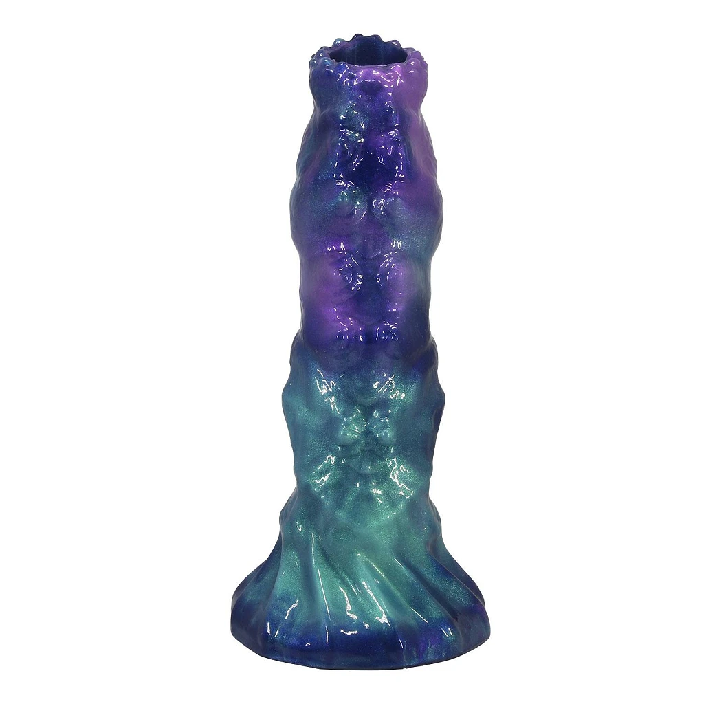 Dildo DuskWalker Sentinel – 23 cm, pofalowane, z pompką — zdjęcie 4