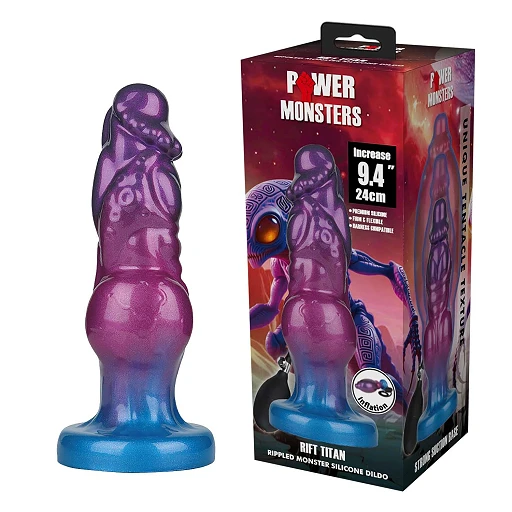 Dildo Rift Titan – silikonowe, pompowane, 24 cm