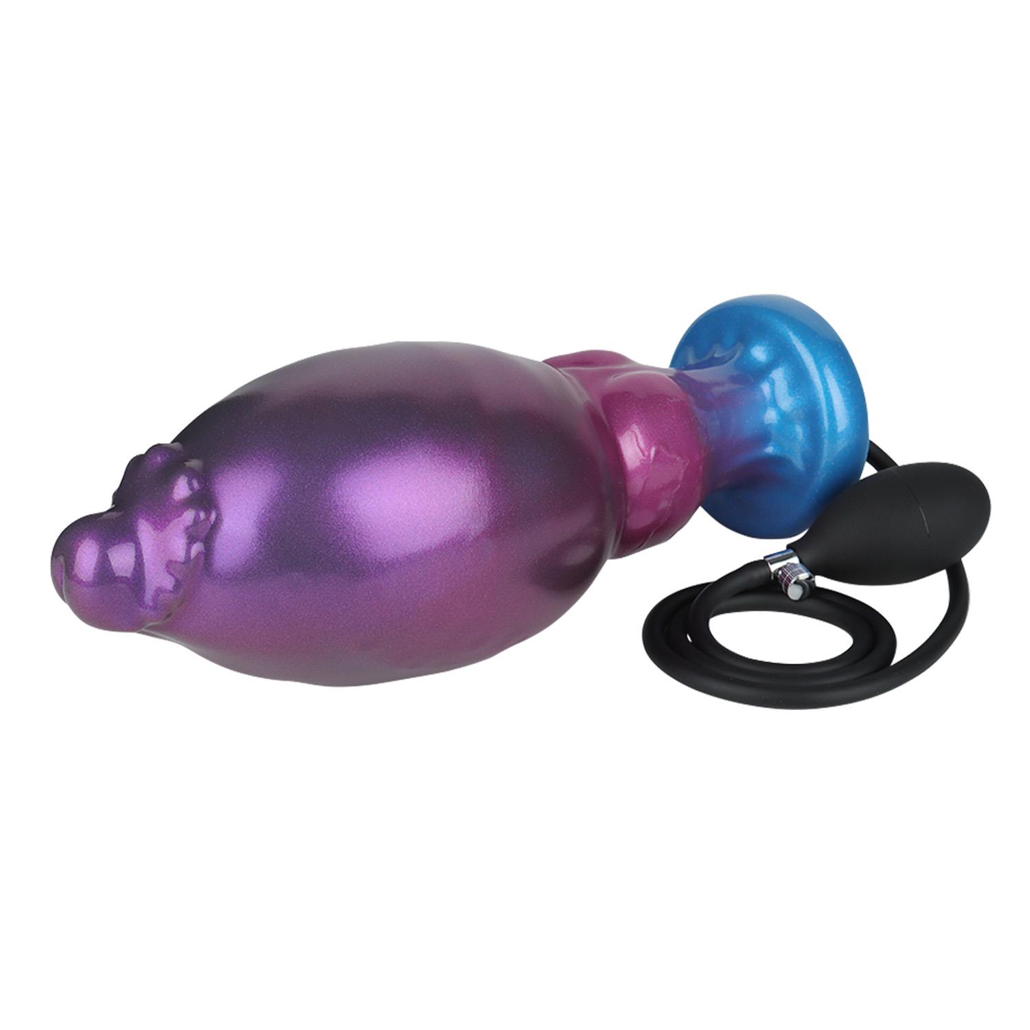 Dildo Rift Titan – silikonowe, pompowane, 24 cm — zdjęcie 5