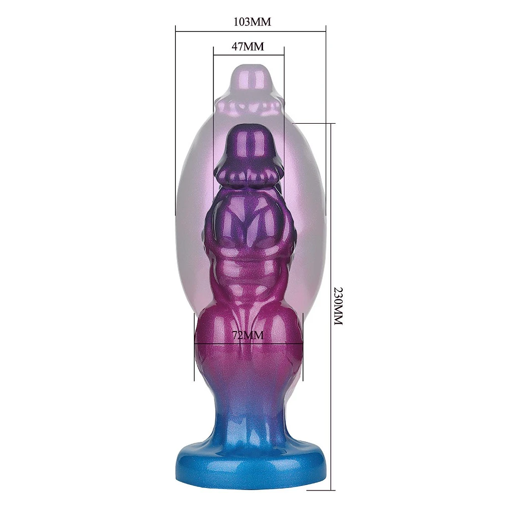 Dildo Rift Titan – silikonowe, pompowane, 24 cm — zdjęcie 6