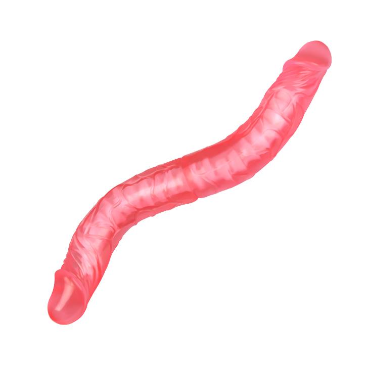 Podwójne dildo Double Dong 14" – TPR, dwustronne główki — zdjęcie 3