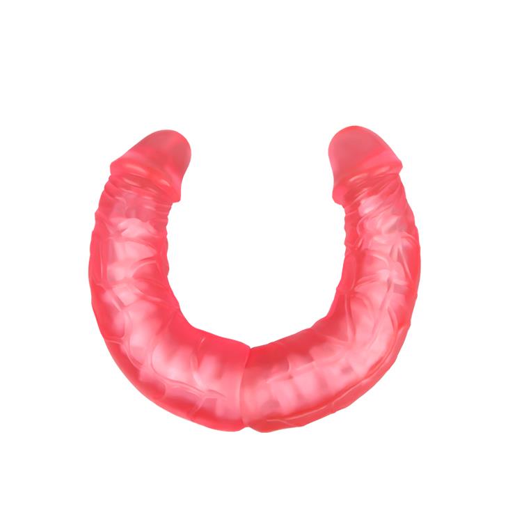 Podwójne dildo Double Dong 14" – TPR, dwustronne główki — zdjęcie 4