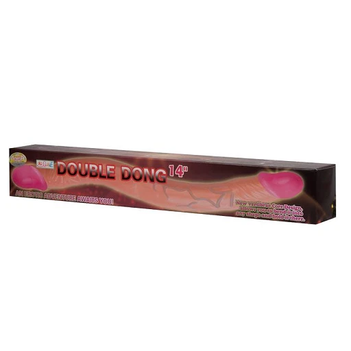 Podwójne dildo Double Dong 14" – TPR, dwustronne główki — zdjęcie 6