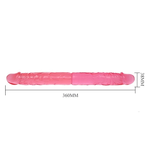 Podwójny dildo Double Dong 14" – dwie główki, elastyczny trzon — zdjęcie 5