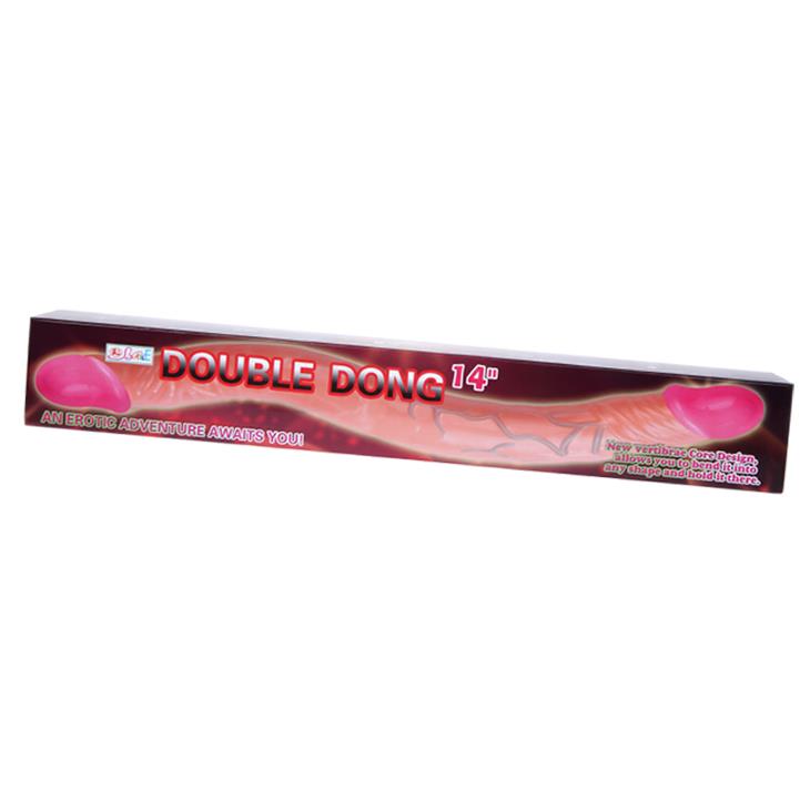 Podwójny dildo Double Dong 14" – dwie główki, elastyczny trzon — zdjęcie 6