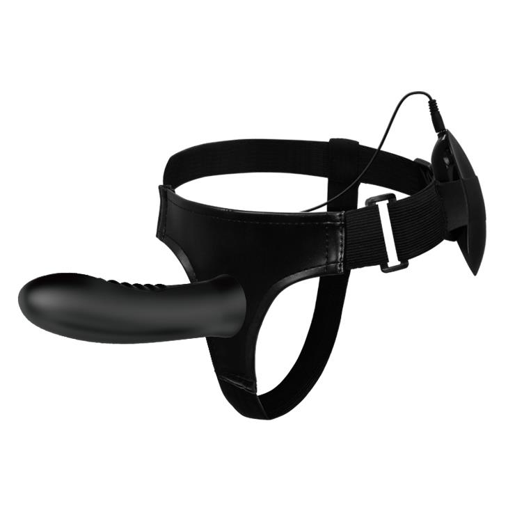 Strap-on Pretty Love Myron – wibracje, wydrążony trzon, 18,5 cm — zdjęcie 1