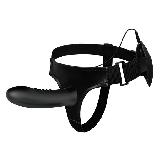 Strap-on Pretty Love Myron – wibracje, wydrążony trzon, 18,5 cm