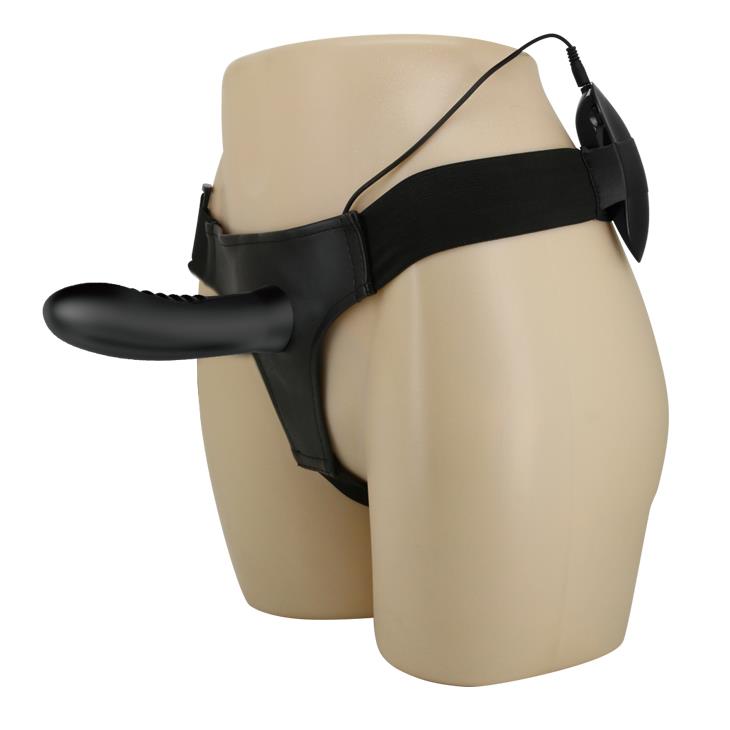Strap-on Pretty Love Myron – wibracje, wydrążony trzon, 18,5 cm — zdjęcie 4