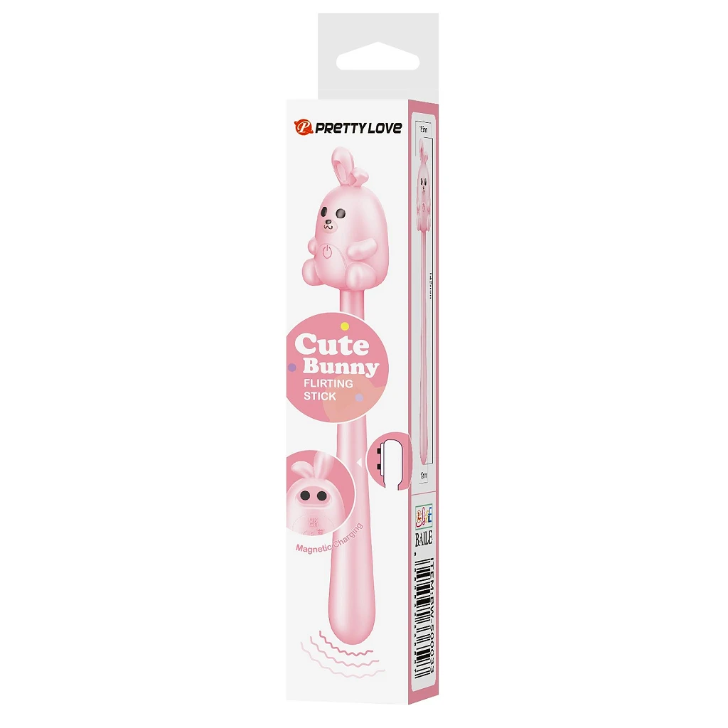 Masażer Cute Bunny Flirting Stick – 7 trybów, magnetyczne USB — zdjęcie 10