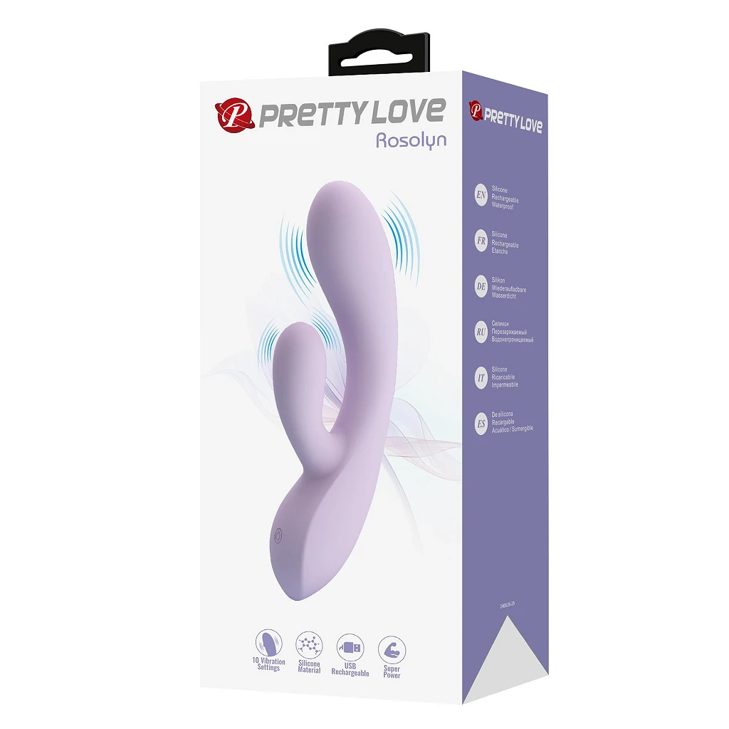 Wibrator króliczek Rosolyn – 10 trybów, silikon, USB — zdjęcie 10