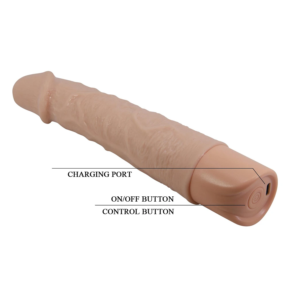 Wibrator realistyczny Leander – 20,3 cm, 10 trybów — zdjęcie 10