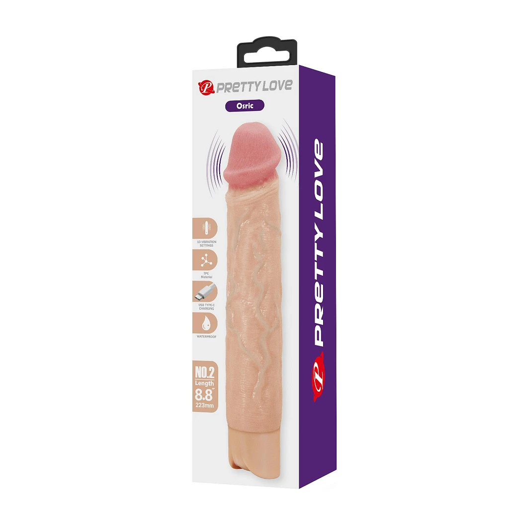Wibrator realistyczny Osric – 22,3 cm, 10 trybów — zdjęcie 9