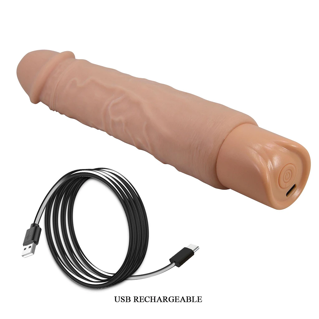 Wibrator realistyczny Rufus – 23,8 cm, ładowanie USB-C — zdjęcie 10