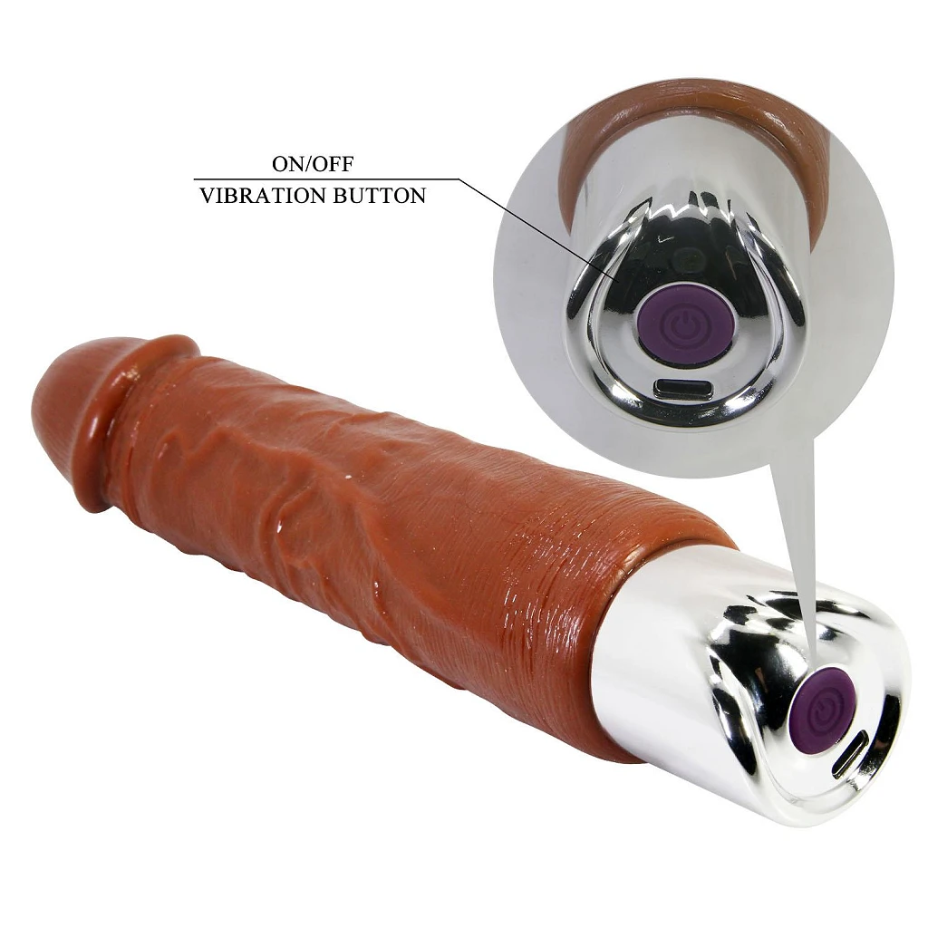 Wibrator realistyczny Rufus Pro – TPE, 23,8 cm, 10 trybów — zdjęcie 6