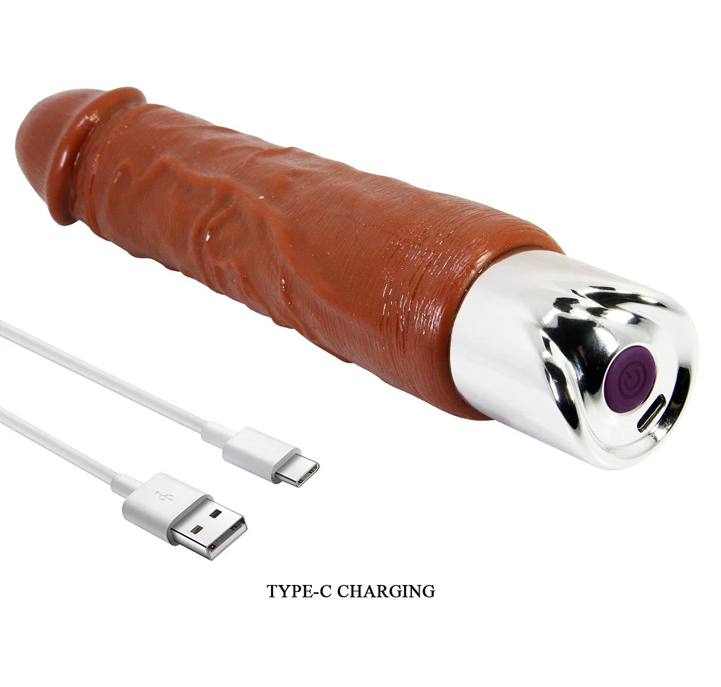Wibrator realistyczny Rufus Pro – TPE, 23,8 cm, 10 trybów — zdjęcie 7