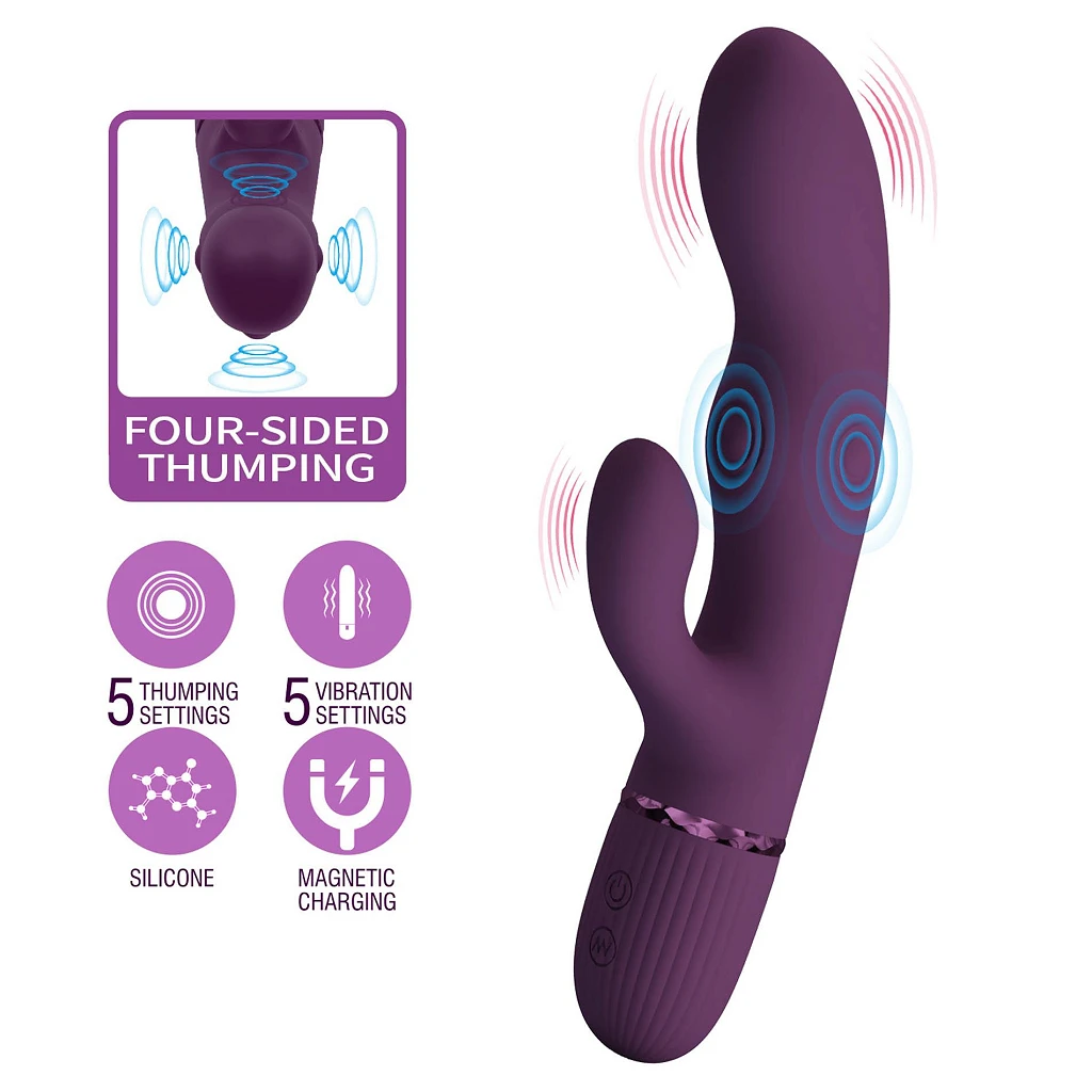 Wibrator króliczek Zach – 5 wibracji, 5 pulsacji, silikon — zdjęcie 2
