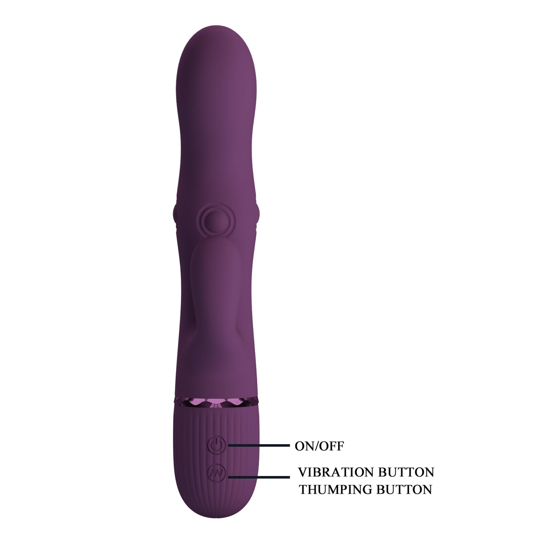 Wibrator króliczek Zach – 5 wibracji, 5 pulsacji, silikon — zdjęcie 7