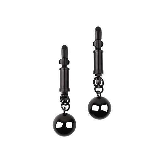 Zaciski na sutki Playful – metalowe, z obciążeniem — zdjęcie 5