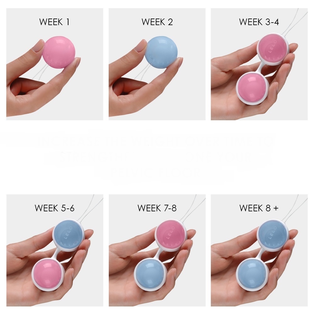 Kulki gejszy LELO Luna Beads Mini – 4 kulki, 2 obciążenia — zdjęcie 5