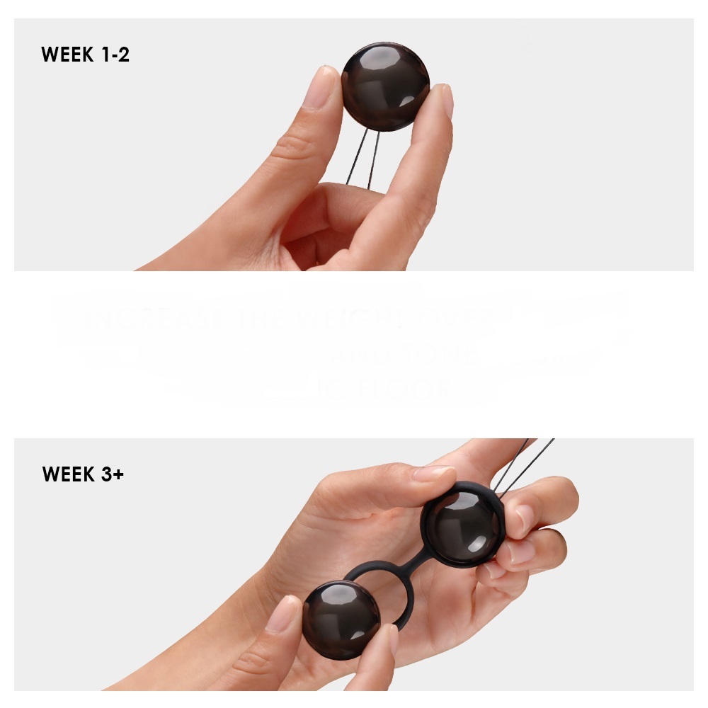 Kulki gejszy LELO Luna Beads Noir – 29 mm, 2 x 37 g — zdjęcie 8