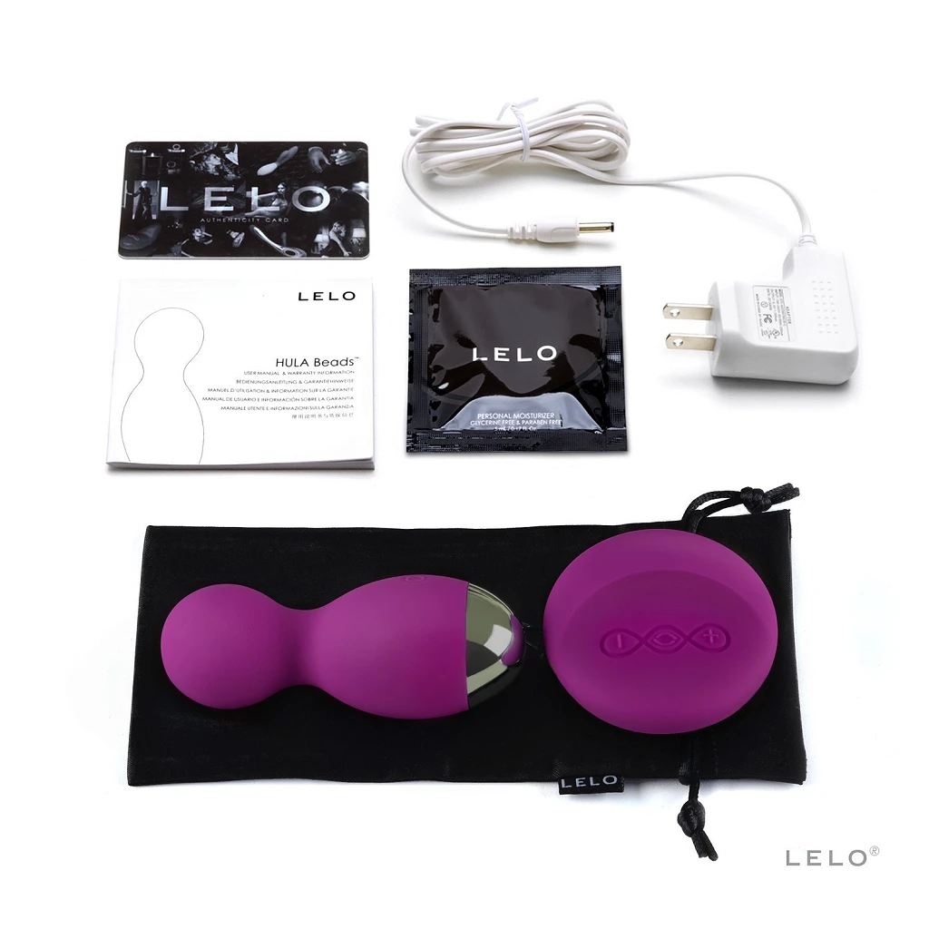 Kulki wibrujące LELO Hula Beads – rotacja i pilot, ciemnoróżowy — zdjęcie 2