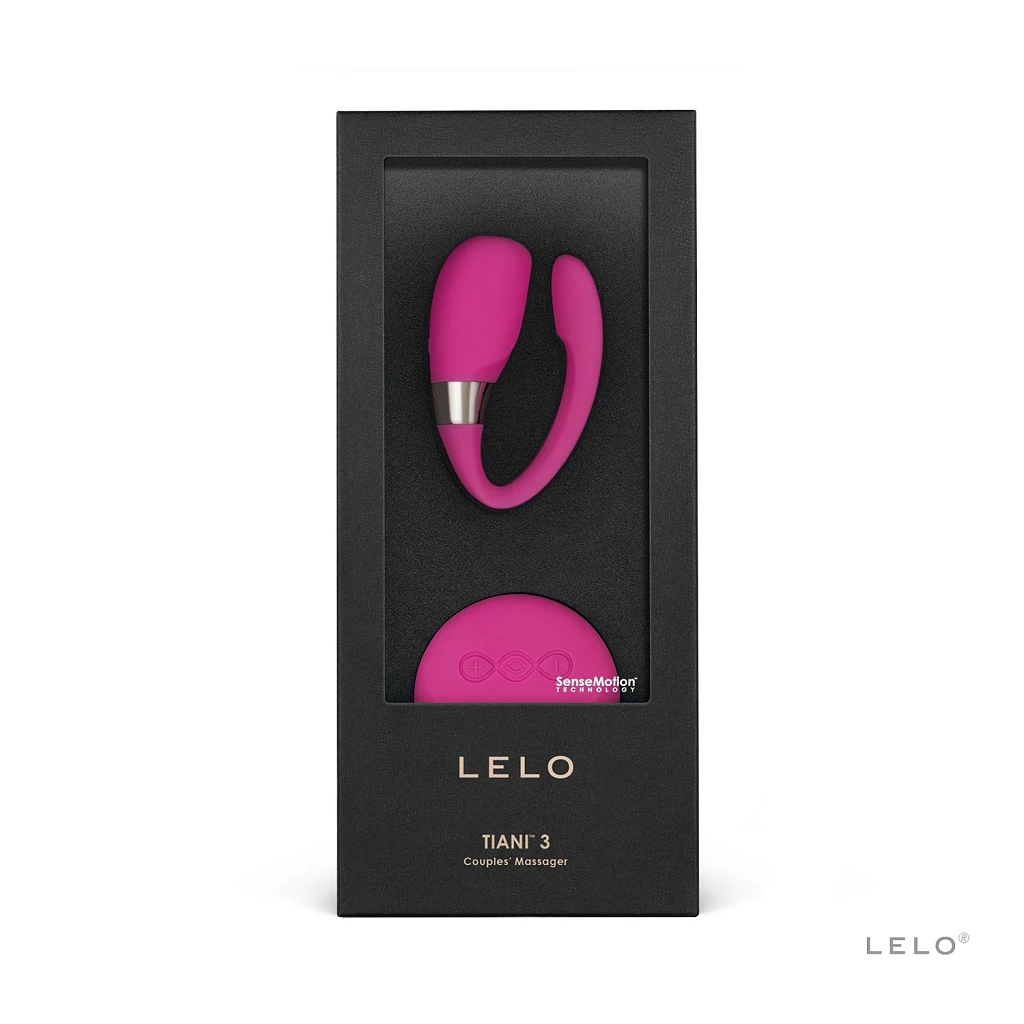 Wibrator dla par LELO Tiani 3 – pilot SenseMotion, wiśniowy — zdjęcie 3