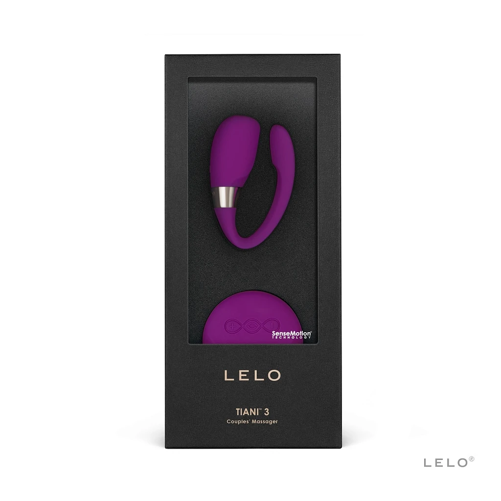 Wibrator dla par LELO Tiani 3 – pilot SenseMotion, ciemnoróżowy — zdjęcie 4