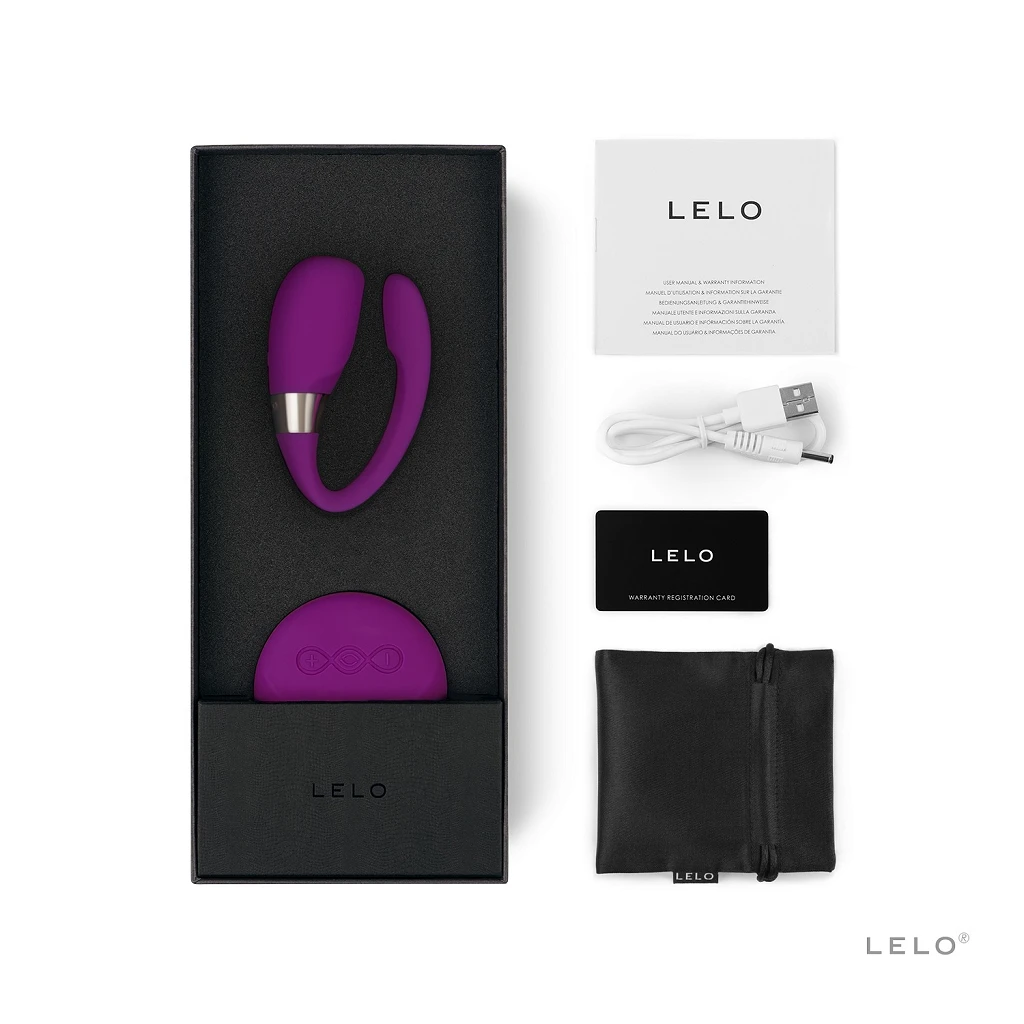 Wibrator dla par LELO Tiani 3 – pilot SenseMotion, ciemnoróżowy — zdjęcie 2