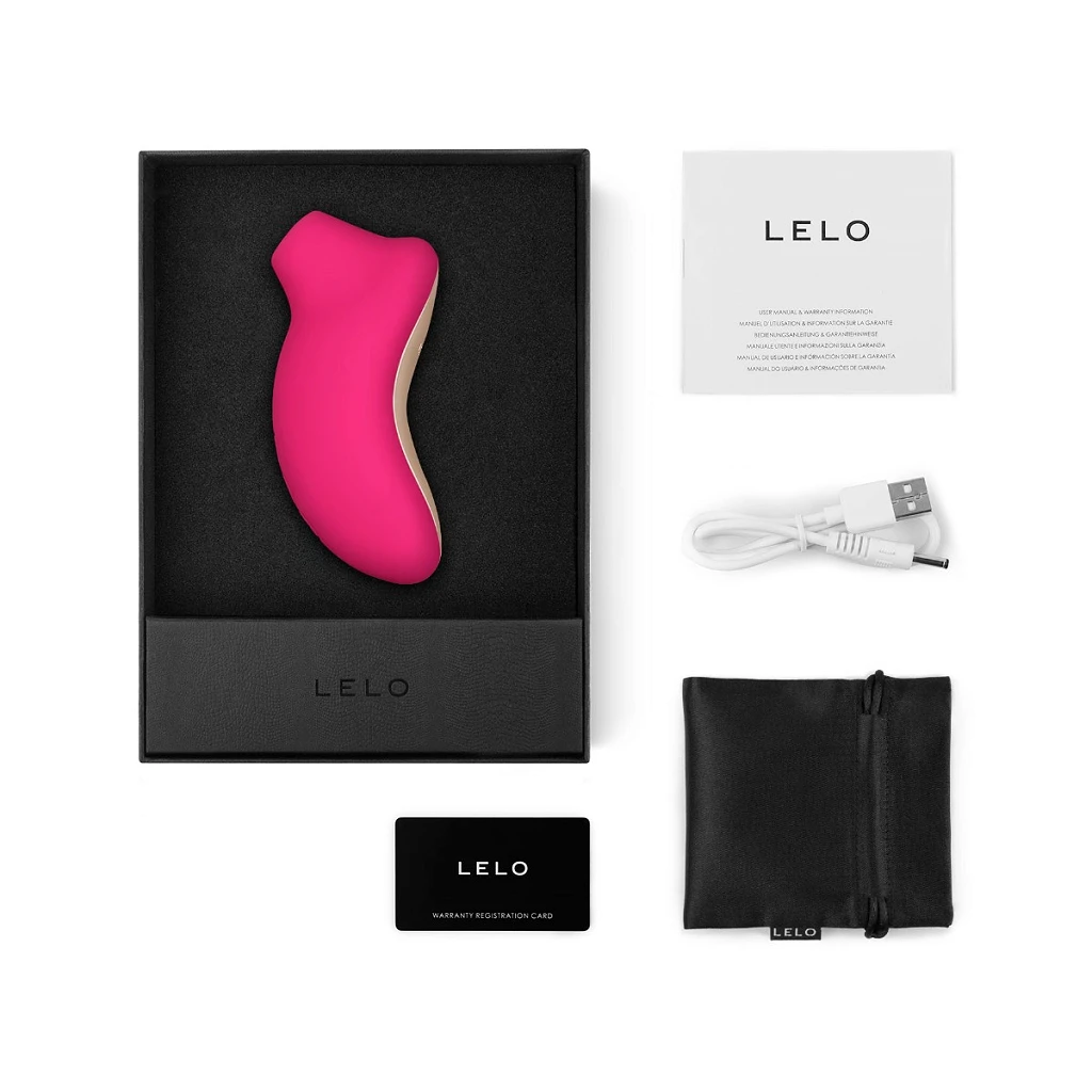 Stymulator łechtaczki LELO Sona – fale soniczne, 8 trybów, wiśniowy — zdjęcie 4