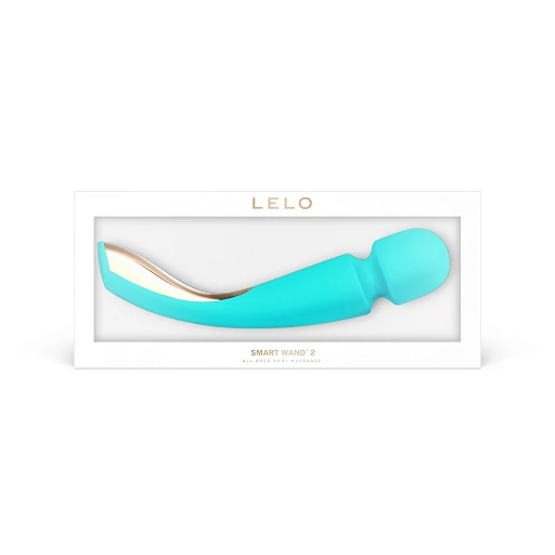 Wibrator różdżka LELO Smart Wand 2 Large – 10 trybów, turkusowy — zdjęcie 2