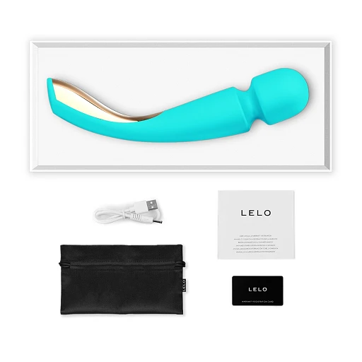 Wibrator różdżka LELO Smart Wand 2 Large – 10 trybów, turkusowy — zdjęcie 3