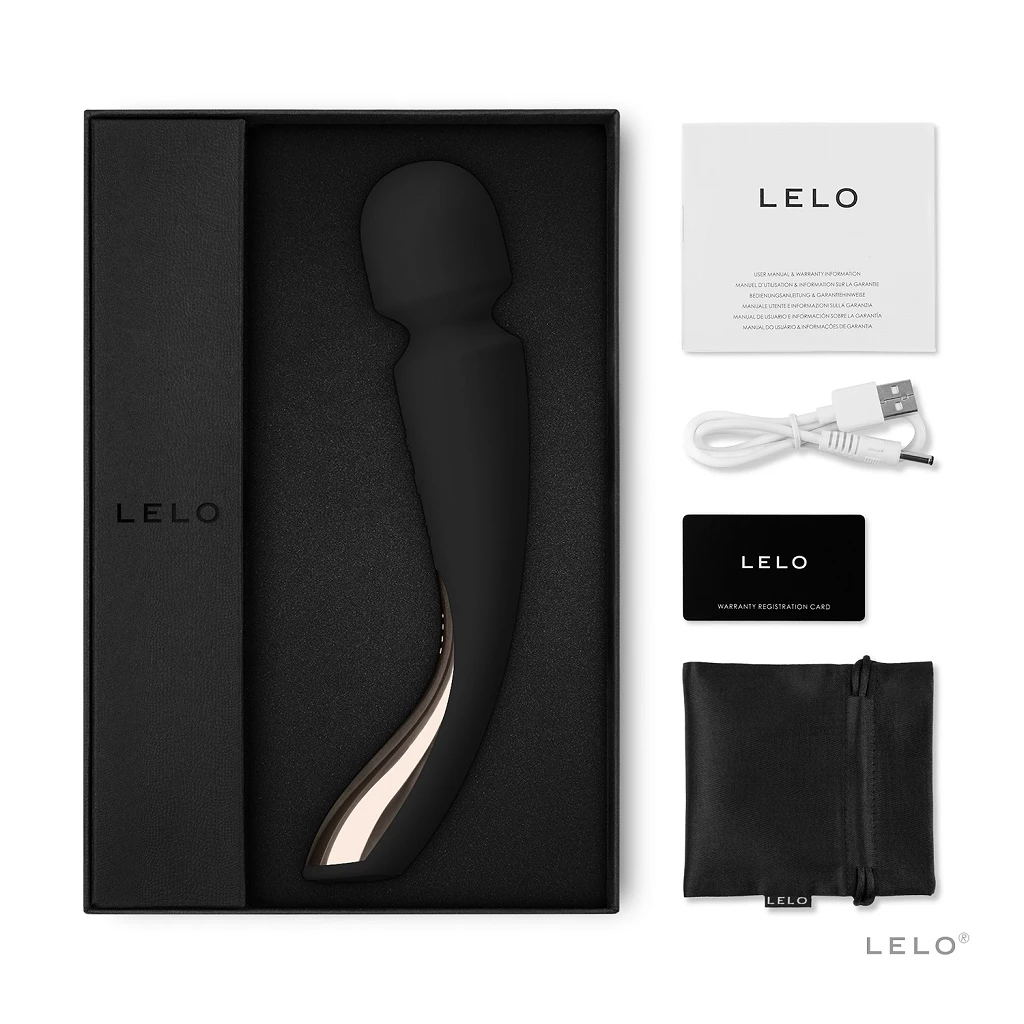 Wibrator różdżka LELO Smart Wand 2 Medium – 10 trybów, czarny — zdjęcie 4