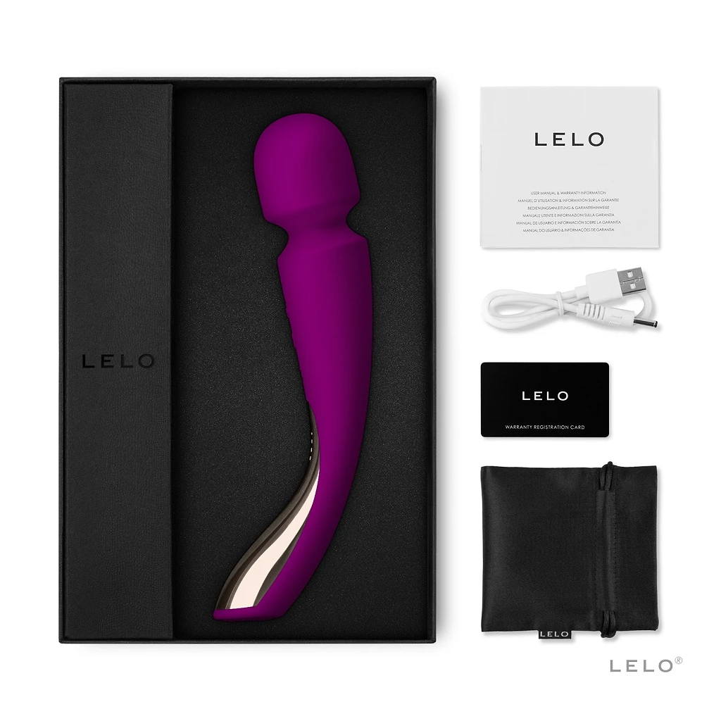 Wibrator różdżka LELO Smart Wand 2 Medium – 10 trybów, ciemnoróżowy — zdjęcie 4