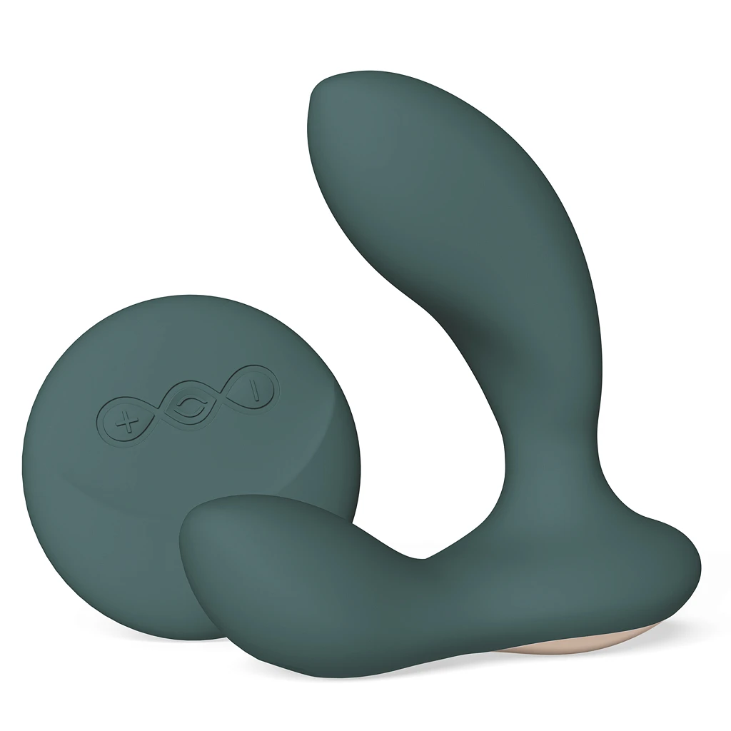 Masażer prostaty LELO Hugo 2 Remote – wibracje i pilot, zielony