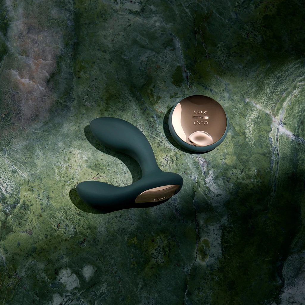 Masażer prostaty LELO Hugo 2 Remote – wibracje i pilot, zielony — zdjęcie 3